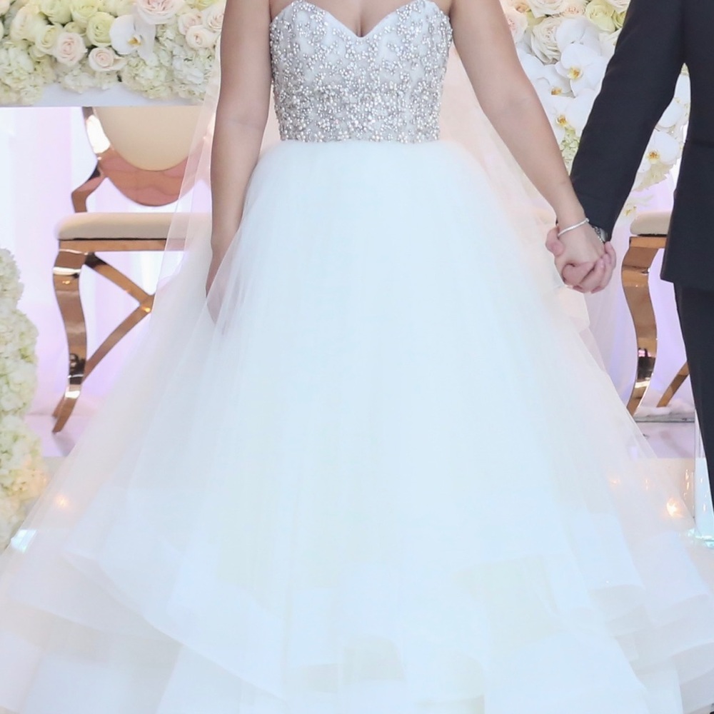 Lazaro bridal wedding dress